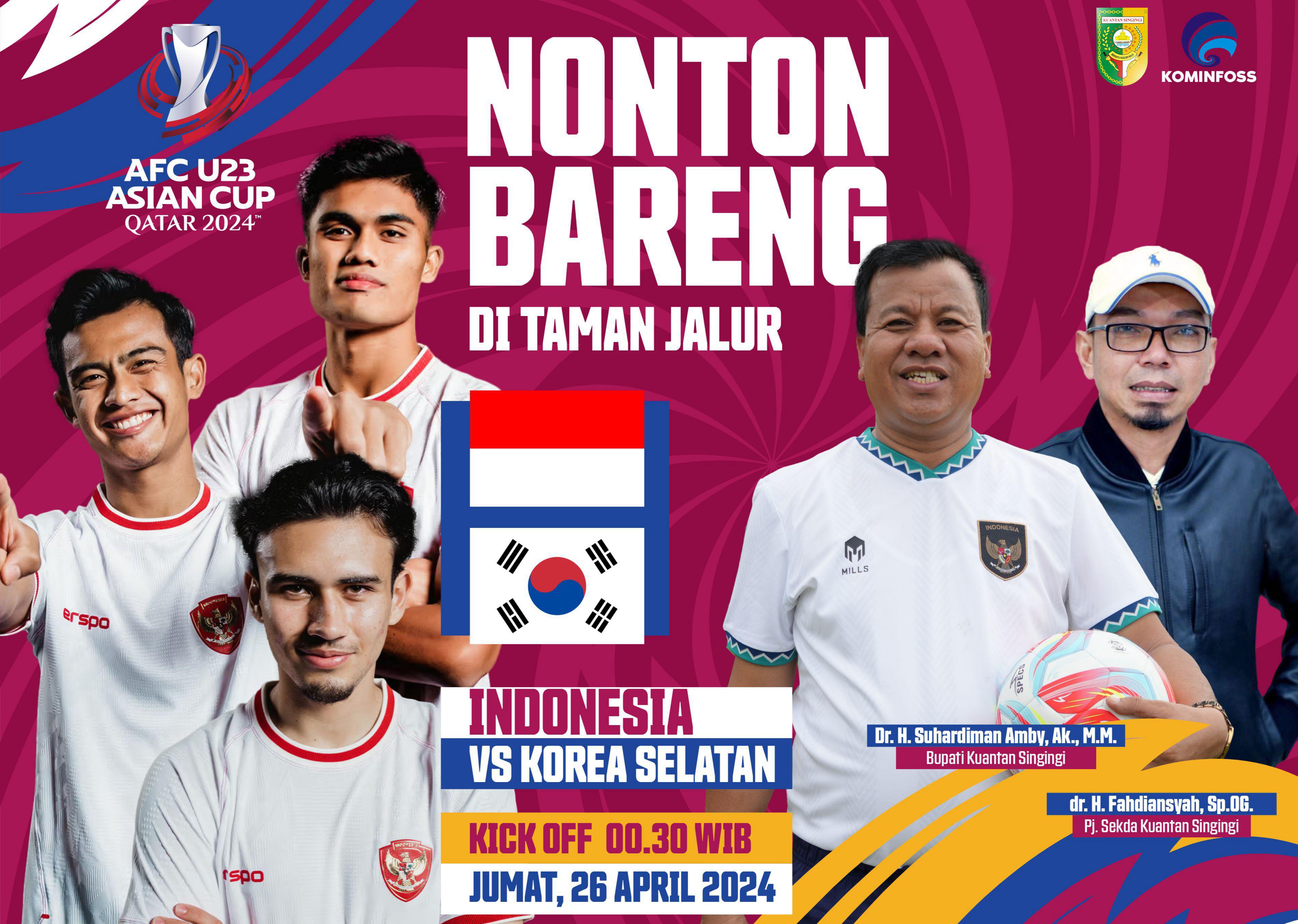 Akan Ada Apa Saja di Nobar Timnas Indonesia Bersama Bupati ?