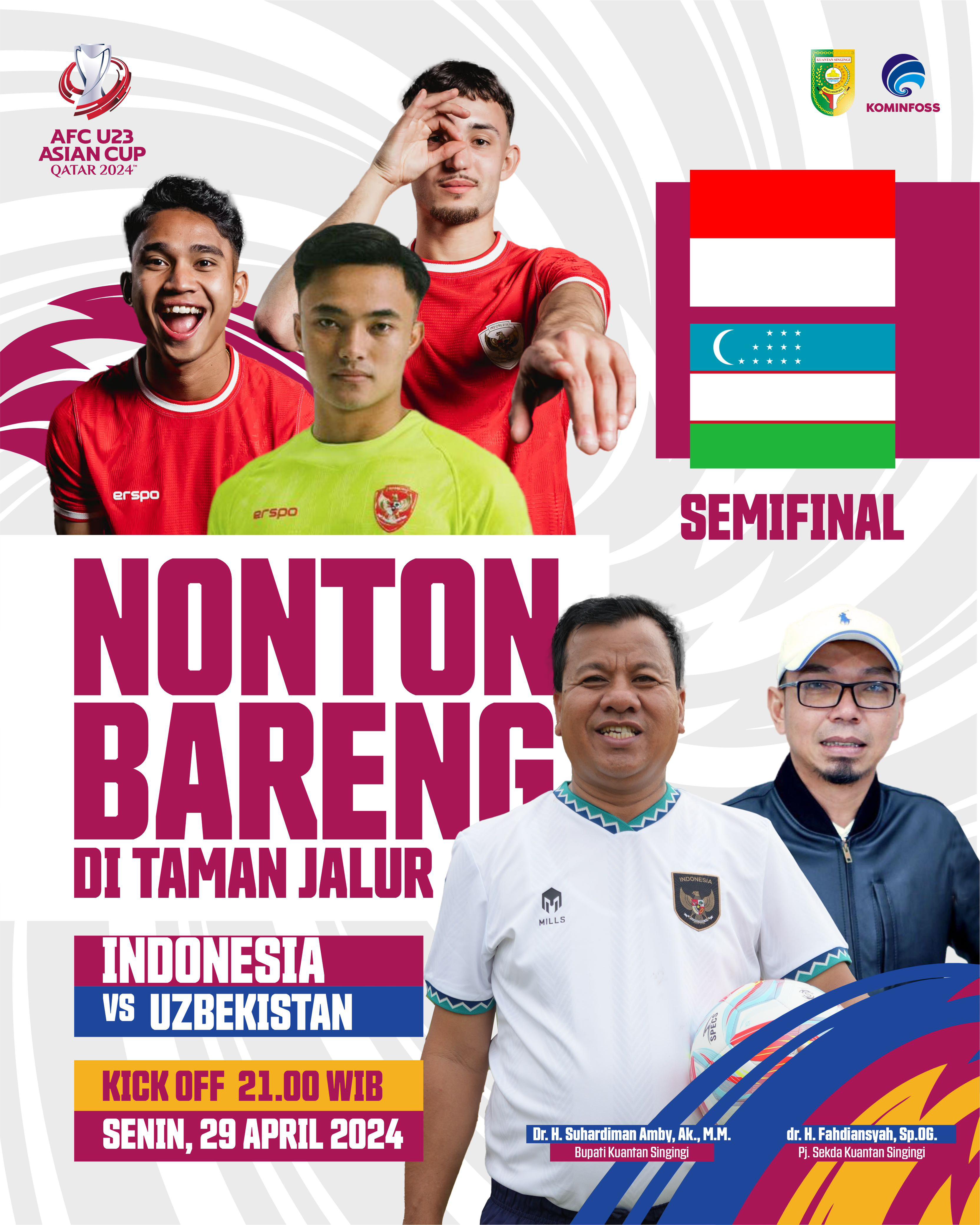 Animo Tonton Timnas Tinggi, Bupati Kembali Gelar Nobar