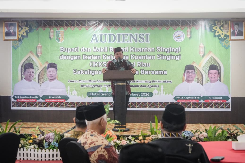 Buka Puasa Bersama IKKS, Bupati Suhardiman : Perantau Kuansing Punya Peran Besar Bangun Daerah